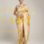 Golden Meena Jungla Saree