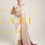 Ivory Designer Khadi Saree