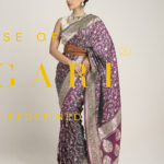 Purple Katan Patola Silk Saree