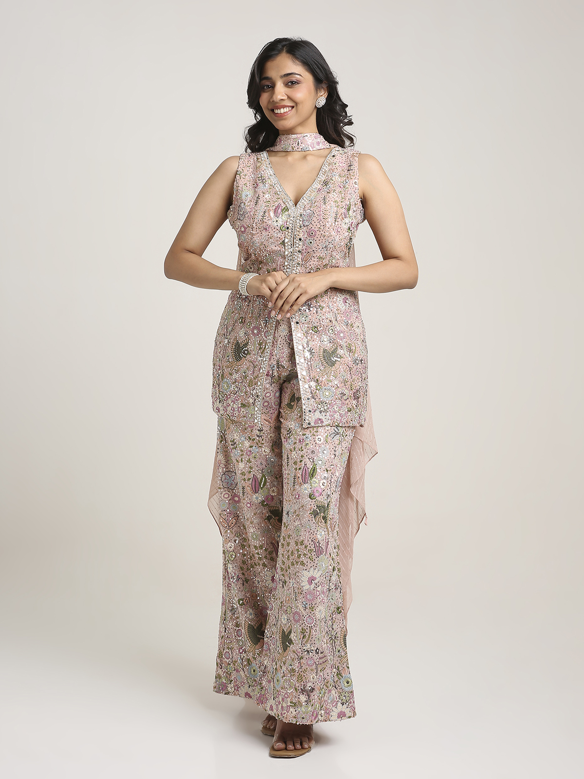 THK25026 3 piece plazzo pet - Image 1